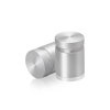 7/8'' Diameter X 3/4'' Barrel Length, Aluminum Flat Head Standoffs, Clear Anodized Finish Easy Fasten Standoff (For Inside / Outside use) Tamper Proof Standoff [Required Material Hole Size: 7/16'']
