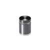 7/8'' Diameter X 3/4'' Barrel Length, Aluminum Flat Head Standoffs, Titanium Anodized Finish Easy Fasten Standoff (For Inside / Outside use) Tamper Proof Standoff [Required Material Hole Size: 7/16'']