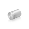 7/8'' Diameter X 1'' Barrel Length, Aluminum Flat Head Standoffs, Clear Anodized Finish Easy Fasten Standoff (For Inside / Outside use) Tamper Proof Standoff [Required Material Hole Size: 7/16'']