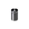 7/8'' Diameter X 1'' Barrel Length, Aluminum Flat Head Standoffs, Titanium Anodized Finish Easy Fasten Standoff (For Inside / Outside use) Tamper Proof Standoff [Required Material Hole Size: 7/16'']