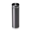 7/8'' Diameter X 2-1/2'' Barrel Length, Aluminum Flat Head Standoffs, Titanium Anodized Finish Easy Fasten Standoff (For Inside / Outside use) Tamper Proof Standoff [Required Material Hole Size: 7/16'']