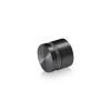 1'' Diameter X 1/2'' Barrel Length, Aluminum Flat Head Standoffs, Titanium Anodized Finish Easy Fasten Standoff (For Inside / Outside use) Tamper Proof Standoff [Required Material Hole Size: 7/16'']