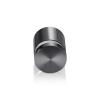 1'' Diameter X 3/4'' Barrel Length, Aluminum Flat Head Standoffs, Titanium Anodized Finish Easy Fasten Standoff (For Inside / Outside use) Tamper Proof Standoff [Required Material Hole Size: 7/16'']