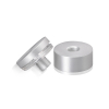 1-1/4'' Diameter X 1/2'' Barrel Length, Aluminum Flat Head Standoffs, Clear Anodized Finish Easy Fasten Standoff (For Inside / Outside use) Tamper Proof Standoff [Required Material Hole Size: 7/16'']