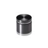 1-1/4'' Diameter X 3/4'' Barrel Length, Aluminum Flat Head Standoffs, Titanium Anodized Finish Easy Fasten Standoff (For Inside / Outside use) Tamper Proof Standoff [Required Material Hole Size: 7/16'']