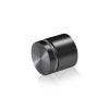 1-1/4'' Diameter X 3/4'' Barrel Length, Aluminum Flat Head Standoffs, Titanium Anodized Finish Easy Fasten Standoff (For Inside / Outside use) Tamper Proof Standoff [Required Material Hole Size: 7/16'']