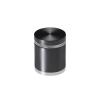 1-1/4'' Diameter X 1'' Barrel Length, Aluminum Flat Head Standoffs, Titanium Anodized Finish Easy Fasten Standoff (For Inside / Outside use) Tamper Proof Standoff [Required Material Hole Size: 7/16'']