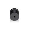 1-1/4'' Diameter X 1'' Barrel Length, Aluminum Flat Head Standoffs, Titanium Anodized Finish Easy Fasten Standoff (For Inside / Outside use) Tamper Proof Standoff [Required Material Hole Size: 7/16'']