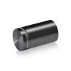 1-1/4'' Diameter X 1-3/4'' Barrel Length, Aluminum Flat Head Standoffs, Titanium Anodized Finish Easy Fasten Standoff (For Inside / Outside use) Tamper Proof Standoff [Required Material Hole Size: 7/16'']