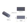 Hex Aluminum Standoff 1/4 Hex x 10-24 Thread x 5/8'' Long, Plain Aluminum Finish