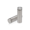 7/8'' Diameter X 2-1/2'' Barrel Length, Hollow Stainless Steel Brushed Finish. Easy Fasten Standoff (For Inside Use Only) [Required Material Hole Size: 7/16'']