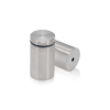 1-1/4'' Diameter X 1-3/4'' Barrel Length, Hollow Stainless Steel Brushed Finish. Easy Fasten Standoff (For Inside Use Only) [Required Material Hole Size: 7/16'']