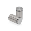 1-1/4'' Diameter X 1-3/4'' Barrel Length, Hollow Stainless Steel Brushed Finish. Easy Fasten Standoff (For Inside Use Only) [Required Material Hole Size: 7/16'']