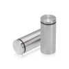 1-1/4'' Diameter X 2-1/2'' Barrel Length, Hollow Stainless Steel Brushed Finish. Easy Fasten Standoff (For Inside Use Only) [Required Material Hole Size: 7/16'']