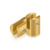 Aluminum Glod Anodized Finish Projecting Gripper, Holds Up To 1/4'' Material