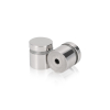 3/4'' Diameter X 1/2'' Barrel Length, (304) Stainless Steel Polished Finish. Easy Fasten Standoff (For Inside / Outside use) Tamper Proof Standoff [Required Material Hole Size: 7/16'']
