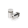 3/4'' Diameter X 3/4'' Barrel Length, (304) Stainless Steel Polished Finish. Easy Fasten Standoff (For Inside / Outside use) Tamper Proof Standoff [Required Material Hole Size: 7/16'']