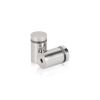 3/4'' Diameter X 1'' Barrel Length, (304) Stainless Steel Polished Finish. Easy Fasten Standoff (For Inside / Outside use) Tamper Proof Standoff [Required Material Hole Size: 7/16'']