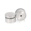 1 1/4'' Diameter X 1/2'' Barrel Length, (304) Stainless Steel Polished Finish. Easy Fasten Standoff (For Inside / Outside use) Tamper Proof Standoff [Required Material Hole Size: 7/16'']