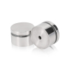 1 1/4'' Diameter X 1/2'' Barrel Length, (304) Stainless Steel Polished Finish. Easy Fasten Standoff (For Inside / Outside use) Tamper Proof Standoff [Required Material Hole Size: 7/16'']
