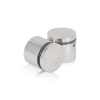 1 1/4'' Diameter X 3/4'' Barrel Length, (304) Stainless Steel Polished Finish. Easy Fasten Standoff (For Inside / Outside use) Tamper Proof Standoff [Required Material Hole Size: 7/16'']
