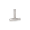 1/2'' Diameter X 1-3/4'' Barrel Length, (316 Marine Grade) Stainless Steel Brushed Finish. Easy Fasten Standoff (For Inside / Outside use) [Required Material Hole Size: 3/8'']