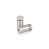 5/8'' Diameter X 1'' Barrel Length, (304) Stainless Steel Brushed Finish. Easy Fasten Standoff (For Inside / Outside use) Tamper Proof Standoff [Required Material Hole Size: 7/16'']