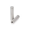 (Set of 4) 5/8'' Diameter X 2-1/2'' Barrel Length, (304) Stainless Steel Brushed Finish. Standoff with  (4) 2208Z Screw and (4) LANC1 Anchor for concrete or drywall (For Inside / Outside use) Secure Standoff [Required Material Hole Size: 7/16'']