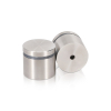 (Set of 4) 1-1/4'' Dia. X 3/4'' Barrel Length, (316 Marine Grade) Stainless Steel Brushed Finish. Easy Fasten Standoff with (4) 2216Z Screws and (4) LANC2 Anchors for concrete/drywall and (1) M4 Allen Key (For  In/Out use) [Req. Mat. Hole Size: 7/16'']