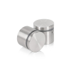 (Set of 4) 1-1/4'' Dia. X 3/4'' Barrel Length, (316 Marine Grade) Stainless Steel Brushed Finish. Easy Fasten Standoff with (4) 2216Z Screws and (4) LANC2 Anchors for concrete/drywall and (1) M4 Allen Key (For  In/Out use) [Req. Mat. Hole Size: 7/16'']