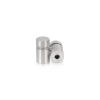 1/2'' Diameter X 1/2'' Barrel Length, (304) Stainless Steel Brushed Finish. Easy Fasten Standoff (For Inside / Outside use) Tamper Proof Standoff [Required Material Hole Size: 3/8'']