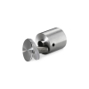 1'' Diameter X 1'' Barrel Length Stainless Steel (201) Standoffs Flat Head Satin Brushed Finish (for Inside Use) [Required Material Hole Size: 3/8'']