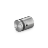 1'' Diameter X 1'' Barrel Length Stainless Steel (304) Standoffs Standard Head Satin Brushed Finish (for Inside & Outside Use) [Required Material Hole Size: 3/8'']