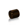 5/16-18 Threaded Barrels Diameter: 1'', Length: 1'', Bronze Anodized [Required Material Hole Size: 3/8'' ]