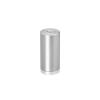 1/4-20 Threaded Barrels Diameter: 1'', Length: 2'', Clear Anodized [Required Material Hole Size: 17/64'' ]