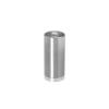 1/4-20 Threaded Barrels Diameter: 1'', Length: 2'', Brushed Satin Finish Grade 304 [Required Material Hole Size: 17/64'' ]