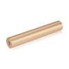 1/4-20 Threaded Barrels Diameter: 1'', Length: 3'', Champagne Anodized Finish [Required Material Hole Size: 17/64'' ]