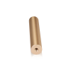 1/4-20 Threaded Barrels Diameter: 1'', Length: 3'', Champagne Anodized Finish [Required Material Hole Size: 17/64'' ]