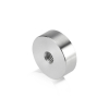 3/8-16 Threaded Barrels Diameter: 1 1/2'', Length: 1/2'',  Stainless Steel 316, Polished [Required Material Hole Size: 3/8'' ]