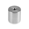 3/8-16 Threaded Barrels Diameter: 1 1/2'', Length: 1 1/2'',  Stainless Steel 316, Brushed Satin Finish [Required Material Hole Size: 3/8'' ]