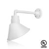 (1) 10'' Diameter White Angle Shade with (1) 13'' Long x 2'' High White Straight Arm