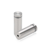 3/4'' Diameter X 1-3/4'' Barrel Length, Stainless Steel Brushed Finish. Easy Fasten Standoff (For Inside Use Only) [Required Material Hole Size: 7/16'']