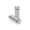 3/4'' Diameter X 1-3/4'' Barrel Length, Stainless Steel Brushed Finish. Easy Fasten Standoff (For Inside Use Only) [Required Material Hole Size: 7/16'']