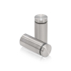 7/8'' Diameter X 1-3/4'' Barrel Length, Stainless Steel Brushed Finish. Easy Fasten Standoff (For Inside Use Only) [Required Material Hole Size: 7/16'']