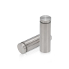 7/8'' Diameter X 2-1/2'' Barrel Length, Stainless Steel Brushed Finish. Easy Fasten Standoff (For Inside Use Only) [Required Material Hole Size: 7/16'']