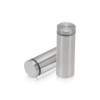 1'' Diameter X 2-1/2'' Barrel Length, Stainless Steel Brushed Finish. Easy Fasten Standoff (For Inside Use Only) [Required Material Hole Size: 7/16'']