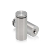 1-1/4'' Diameter X 2-1/2'' Barrel Length, Stainless Steel Brushed Finish. Easy Fasten Standoff (For Inside Use Only) [Required Material Hole Size: 7/16'']