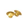 Low Profile Gold Anodized Aluminum Bolt 5/16-18 Thread, Length 5/16'', 3/32'' Hex Broach