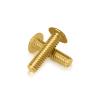 Gold Anodized Aluminum Bolt 1/4-20 Thread, length 3/4'', 5/32'' Hex Broach