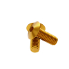 Gold Anodized Aluminum Bolt 5/16-18 Thread, Length 7/8'', 5/32'' Hex Broach